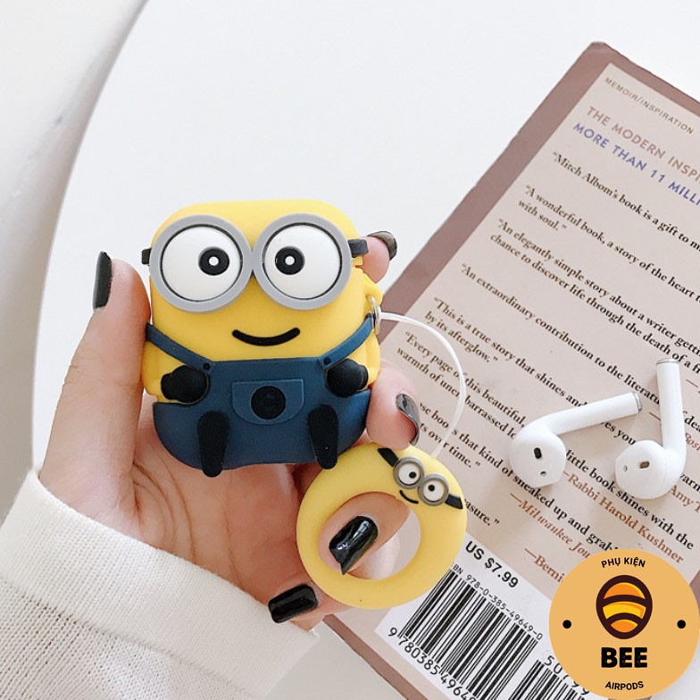 Case Airpod Vỏ Bao Airpods 1/2/Pro Hoạt Hình Minion Bằng Silicon Dẻo Vỏ Bao Ốp Đựng Airpod - BEE SHOP