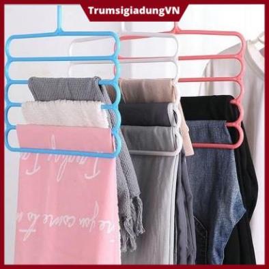 Móc Treo Quần Áo Đa Năng Móc Treo 5 Tầng Bằng Nhựa MS88203