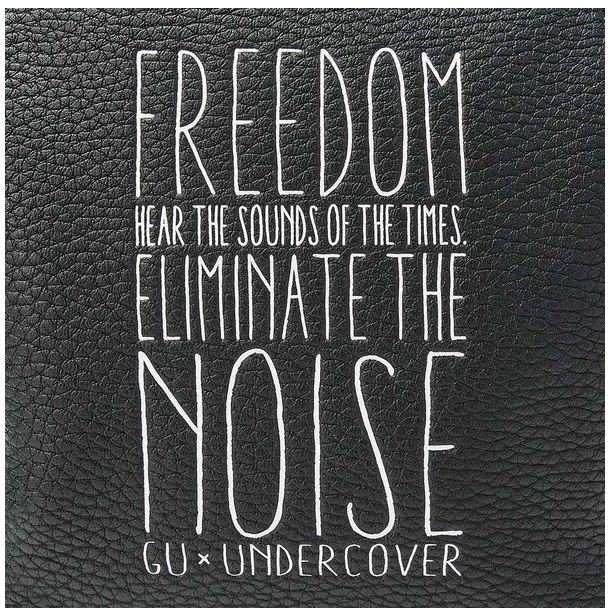 Túi đeo vai Mini UNDERCOVER GU Nhật Auth Đen - Nâu