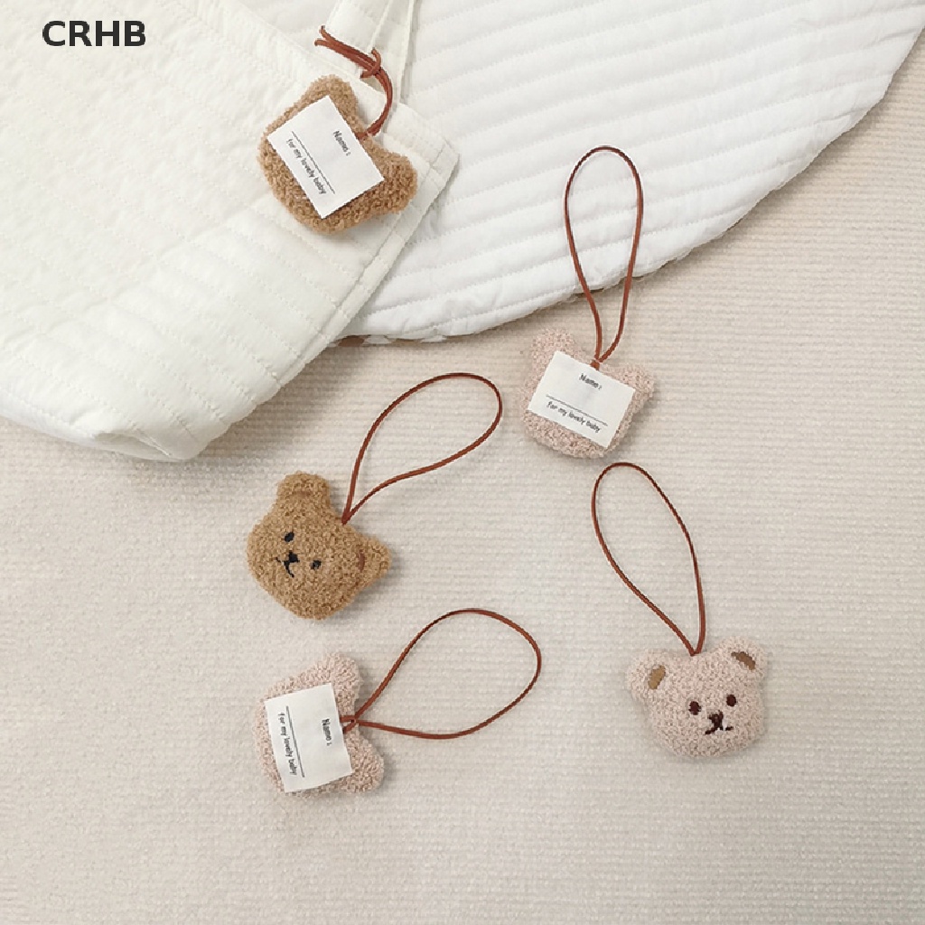 1 Móc Khóa Hình Đầu Gấu Nhồi Bông Xinh Xắn Mới