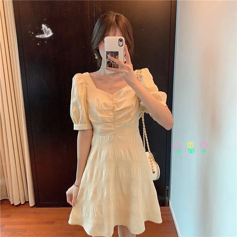 Váy Xoè Tiểu Thư Lưng Đan Dây Chéo Quyến Rũ VX08
