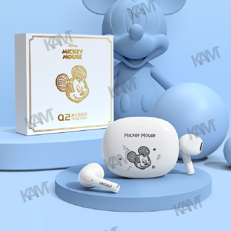 Tai nghe không dây Kam Tai nghe Bluetooth không dây chính hãng Tai nghe chơi game Disney Tai nghe Bluetooth chuột mickey Tai nghe chơi game không dây màu hồng Tai nghe có Mic Disney True Không dây Bluetooth Chống ồn Chống ồn cho Android iOS Bluetooth 5.1