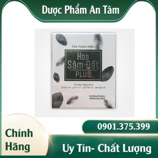 Giảm cân hoa sâm đất plus - hộp 15 gói - hỗ trợ giảm cân nhanh