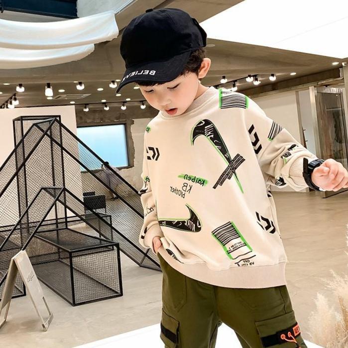 Áo Nỉ Thiết Kế Mới Năng Động Thời Trang Dành Cho Bé Trai