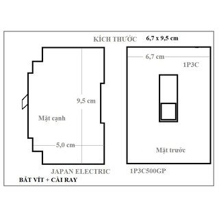CB 3 PHA NHẬT 30A 60A 75A 100A 380V