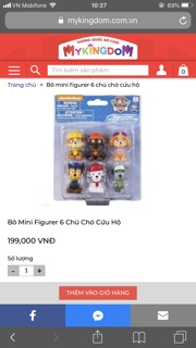 Bộ Mini Figurer 6 Chú Chó Cứu Hộ