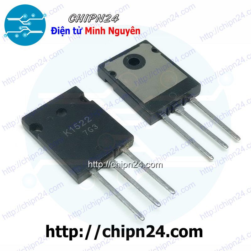 [1 CON] Mosfet K1522 TO-264 50A 500V Kênh N (2SK1522 2SK 1522)