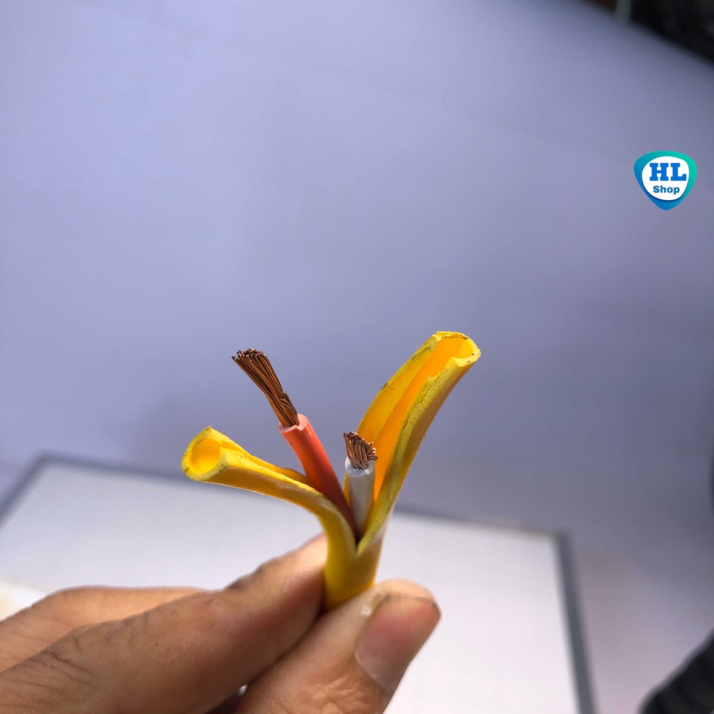 Dây điện đôi mềm dẹp - 2 lớp vỏ - Dài loan 2 x 2.5mm VÀ 2 x 4.0mm -  100% ĐỒNG NGUYÊN CHẤT BẢO HÀNH 5 NĂM