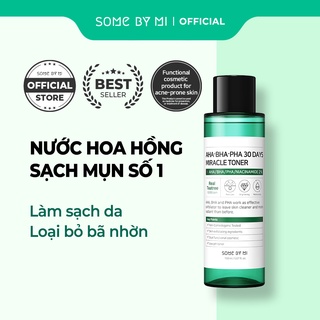 Nước hoa hồng Some By Mi làm sạch da dầu mụn trong 30 ngày AHA-BHA