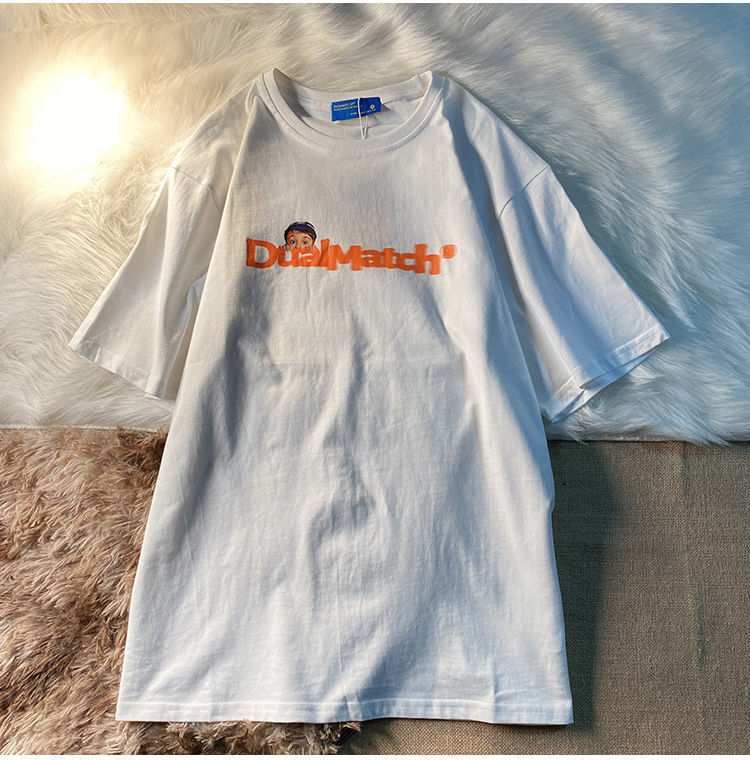 NRVP Áo Thun Ngắn Tay Form Rộng Mẫu 2021 Theo Phong Cách Hàn Quốc Dành Cho Nữ