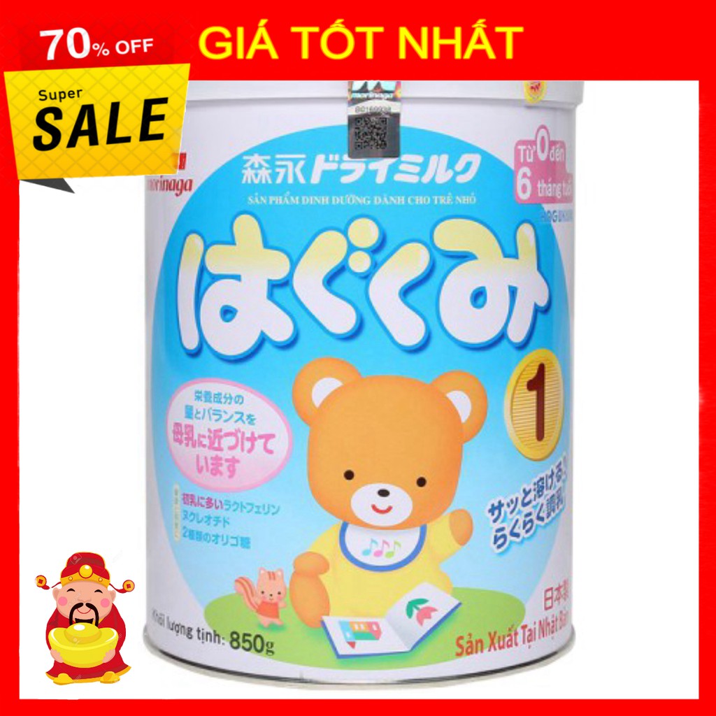 [ GIÁ TỐT NHẤT ]  Morinaga 1 (850g) nhập khẩu, hỗ trợ phát triển trí não, hệ tiêu hóa hoạt động tốt, tăng cường hệ miễn