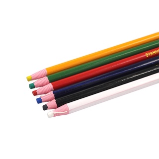 2 chiếc sáu màu scribe bút thợ may phấn màu vải đánh dấu bút may phấn quần áo bút chì diy thợ may phụ kiện