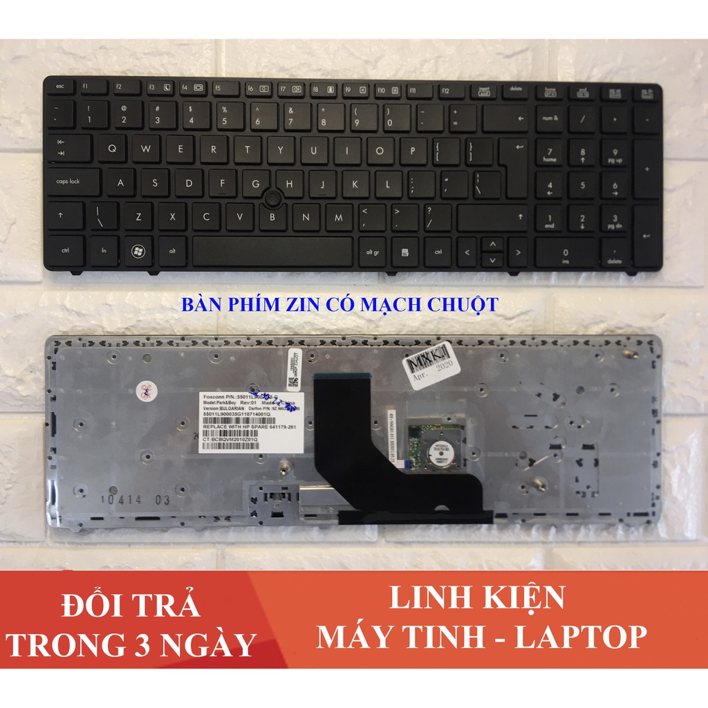 Bàn phím laptop HP EliteBook 8560p, 8570p,8560B, ProBook 6560b, 6565b, 6570B