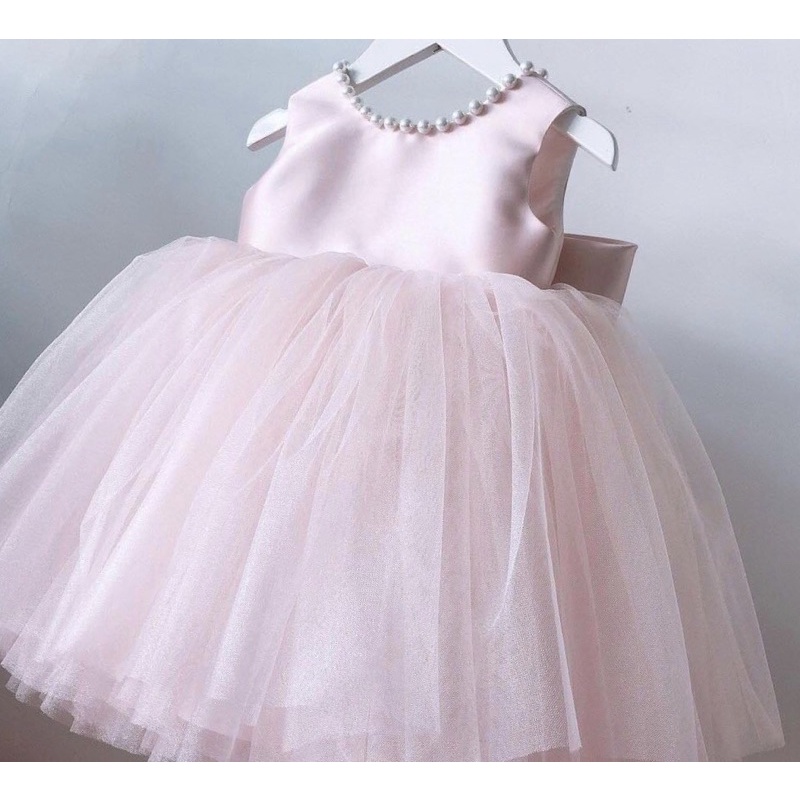 ☘️🥰 Đầm bé gái 🌟💞 Đầm tafta lưới cổ ngọc hoa kết ngọc 🛍💯 0989 627 945🎀