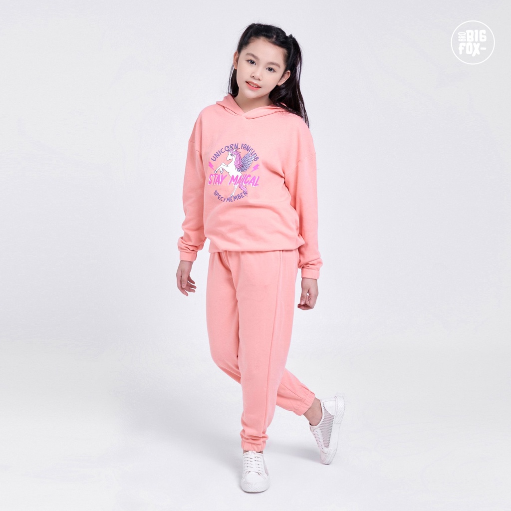 Bộ bé gái BIGFOX - MISS MEOW thu đông  size đại, bộ dài tay cho bé phong cách Hàn Quốc hình in stay magical 24 - 50 kg