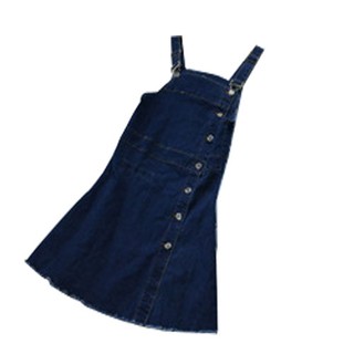 Đầm Yếm Jeans Phối Nút Thời Trang D662