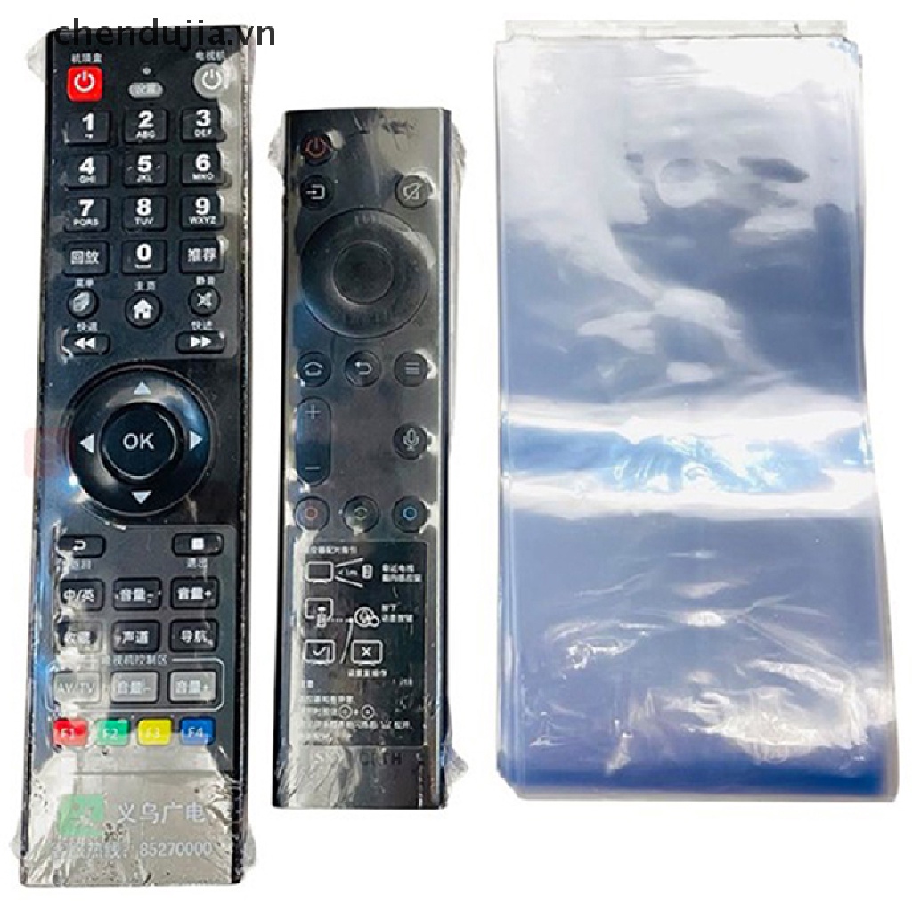 Set 10 Tấm Phim Co Nhiệt Chống Bụi Bằng Nhựa Trong Suốt Cho Điều Khiển TV / Máy Lạnh