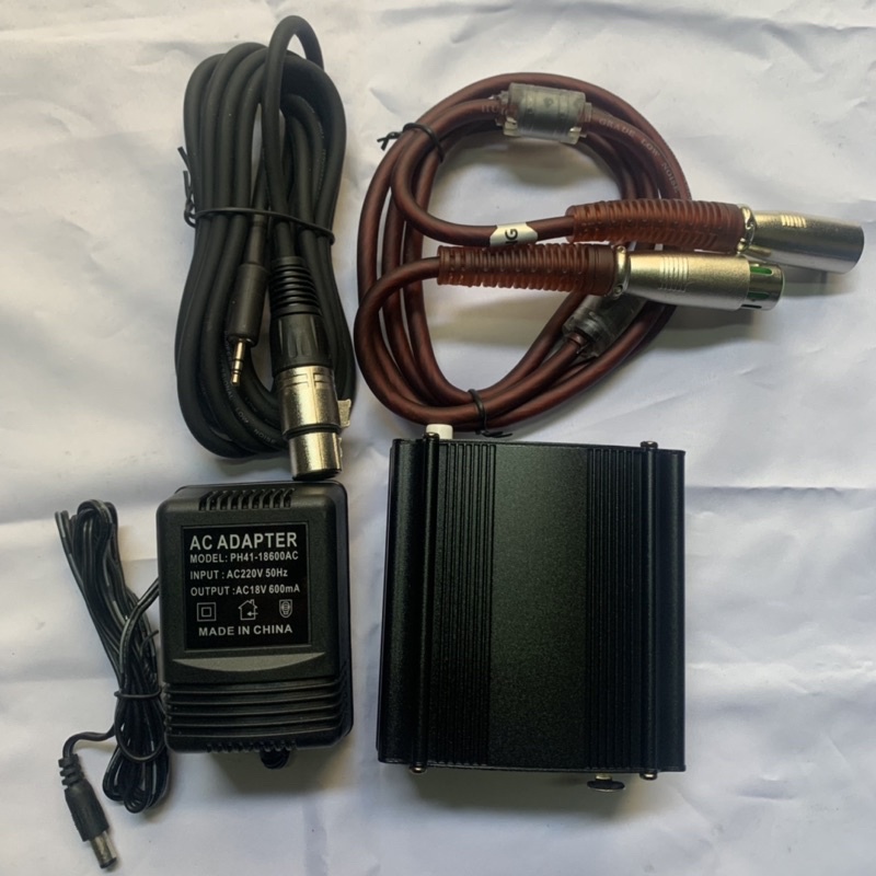 Combo Mic Thu Âm Takstar SM8B+Nguồn 48V cho mic sao cạc 5V kèm dây và phụ kiện