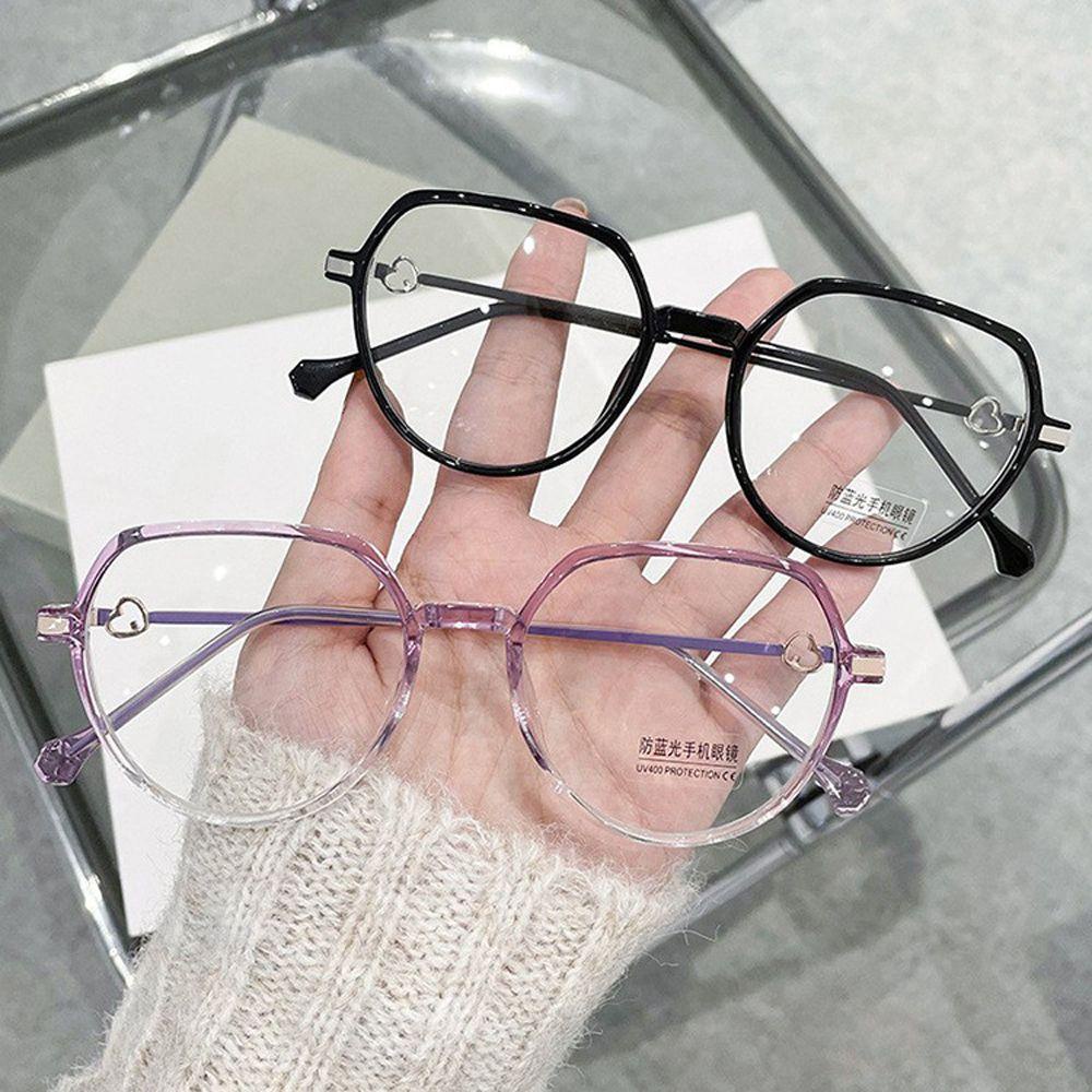 Kính Chống Ánh Sáng Xanh Hình Trái Tim Thời Trang Phong Cách Cổ Điển WMES15H Dành Cho Bạn Nữ