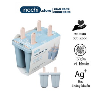 [ inochi.store ] Khuôn làm kem - kari chính hãng INOCHI nhựa kem que cho bé, dễ dàng tách kem ra khỏi vỉ