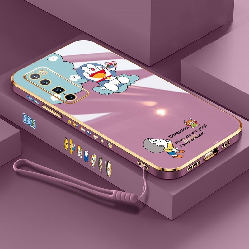 Ốp Điện Thoại Họa Tiết Doraemon Cho VIVO Y16 Y22 Y22S Y77 Y02S Y35 Y75 Y30 V25 V25e T1X Y33T Y22T Y21S 4G 5G 2022