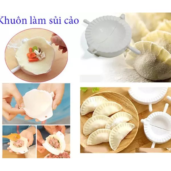 Sét 5 Khuôn Làm Bánh Xếp,Khuôn Làm Bánh Gối, Sủi Cảo, Há Cảo, Bánh Xếp, bánh bột lọc