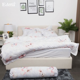 Bộ Ga Chần Gòn Edena Cotton In 446 gồm 5 món