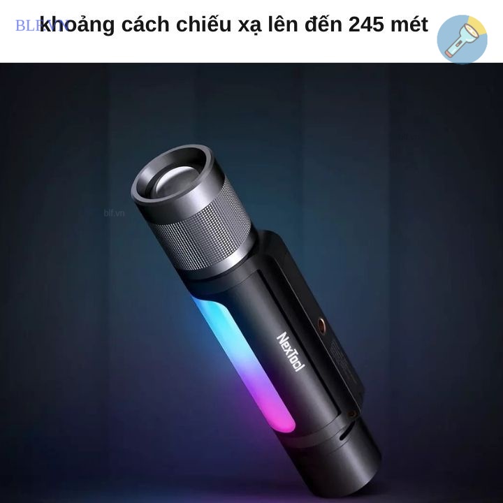 Đèn pin  âm nhạc Xiaomi  Nextool NE20161 ，Chuông báo đèn，12 trong 1 - Đèn pin cầm tay Xiaomi Nextool NE0126