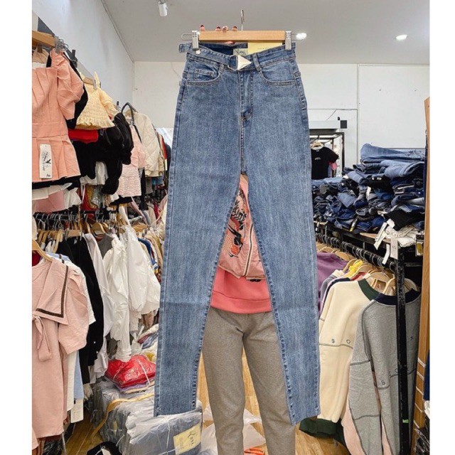 Quần jeans Mã 6382 ôm body lưng siêu cao