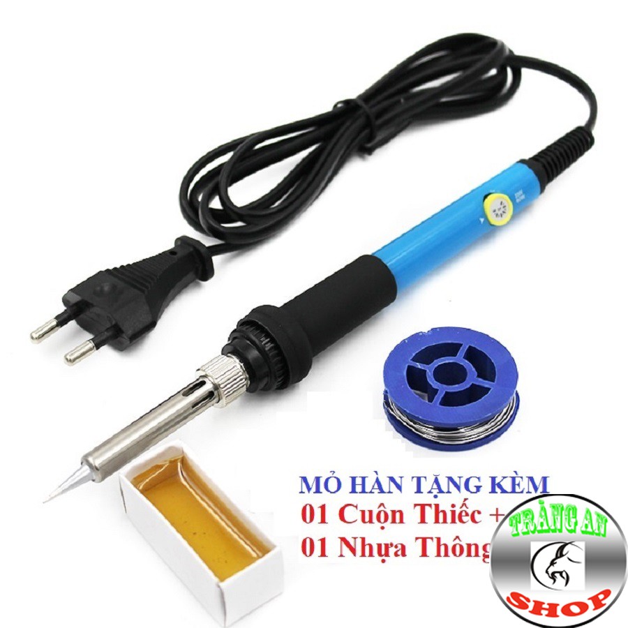 Mỏ Hàn Chì, Mỏ Hàn Thiếc Chỉnh Nhiệt Độ 936, 60W Tặng kèm Cuộn Thiếc, Nhựa Thông