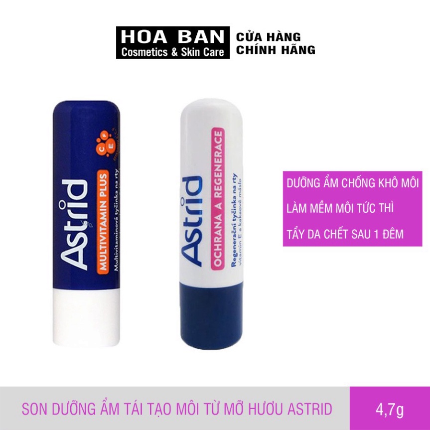 Son Dưỡng Ẩm Tái Tạo Môi Từ Mỡ Hươu Astrid To 4,8g