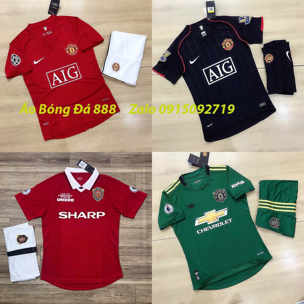 Áo Bóng Đá CLB Manchester United, Áo Đá Banh Mu Legen - Chuẩn Mẫu Thi Đấu - Vải Polyester Gai Thái