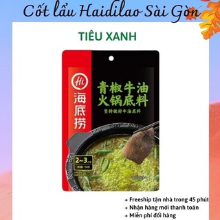 Gia vị lẩu Haidilao vị cay tê tiêu xanh, cốt lẩu Tứ Xuyên sẵn, ngon như ở nhà hàng - Haidilao Saigon
