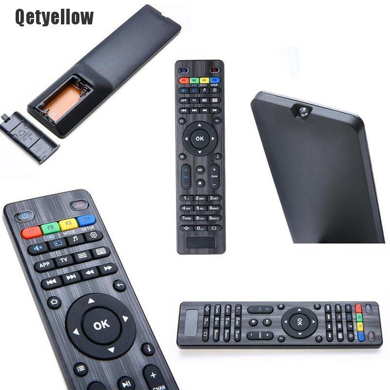 Qetyellow Replacement TV Remote Control for Mag250 254 256 260 261 270 IPTV TV Box Black