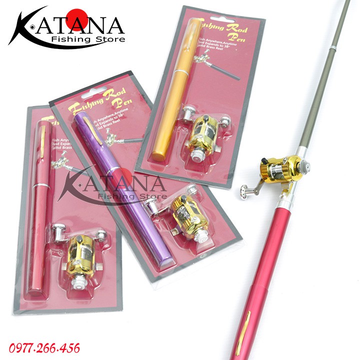 Cần Câu Bút mini - MÁY ĐỨNG Dài 1m