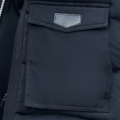 Áo khoác phao nam dáng dài mũ lông aophaonam-AP65 đen | BigBuy360 - bigbuy360.vn