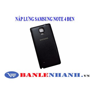 Nắp lưng samsung note 4 màu đen