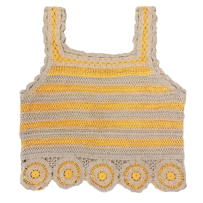 Áo Dệt Kim Không Tay Thời Trang Mùa Hè Cho Nữ Cr