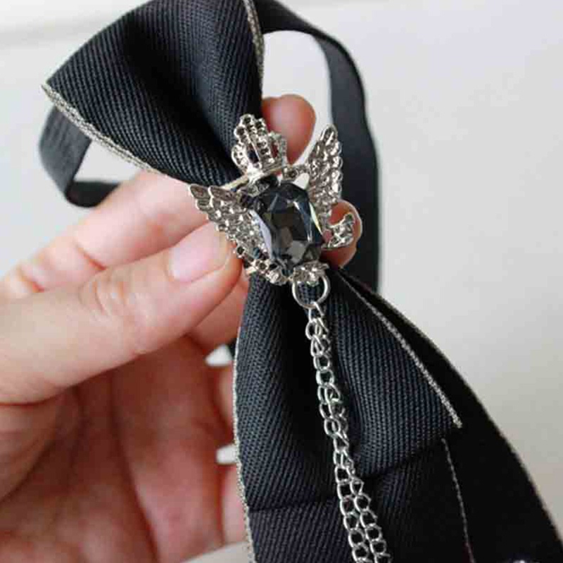Cà Vạt Kim Loại Đính Đá Phong Cách Steampunk Gothic Cổ Điển Sang Trọng Có Thể Điều Chỉnh Trang Trí Cà Vạt