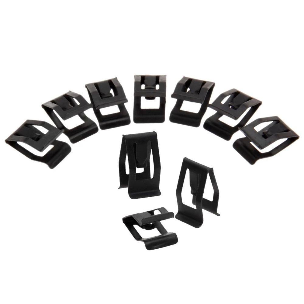 REBUY1 Set 10 Đinh Tán Kim Loại Màu Đen Chuyên Dụng Cho Bảng Điều Khiển Xe Hơi