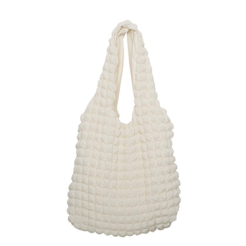 Túi Tote Đeo Vai / Kẹp Nách Xếp Ly Cỡ Lớn Dễ Thương Cho Nữ