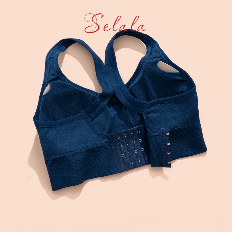 Áo Bra Tập Gym Yoga Selala Cotton Siêu Thấm Hút Siêu Co Giãn Đệm Mỏng Thoải Mái AGY11