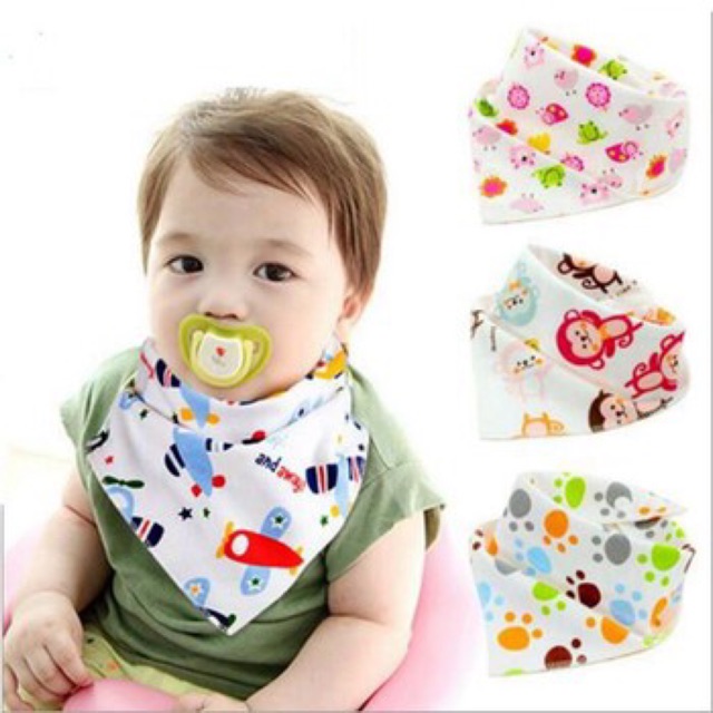 Sét 10 yếm cotton có cúc bấm