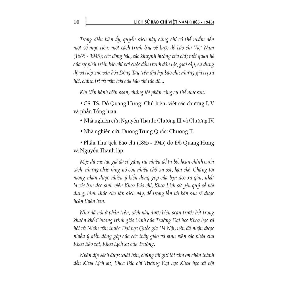 Sách - Lịch Sử Báo Chí Việt Nam (1865-1945) | BigBuy360 - bigbuy360.vn