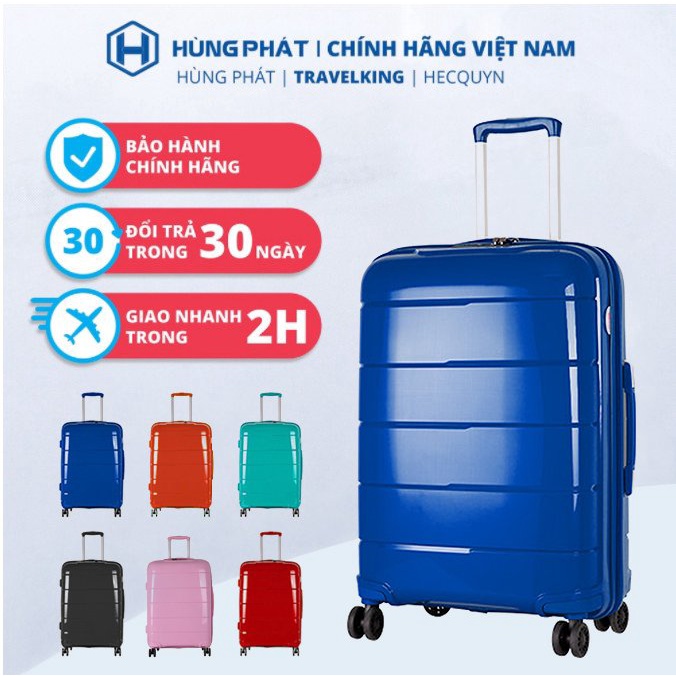 HÙNG PHÁT - Vali kéo du lịch cao cấp Travelking - 870 kích thước 20, 24 inch chính hãng Hùng Phát - Bảo hành 5 năm