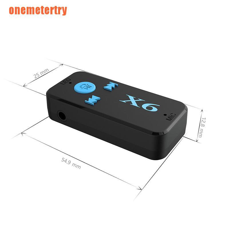 X6 Wireless Bluetooth Receiver 3.5mm Jack AUX Audio Stereo Music MIC Car