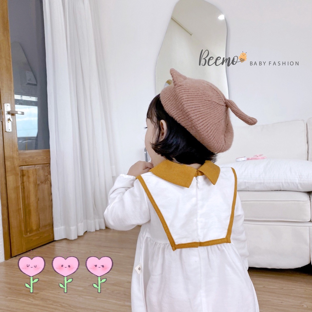 Váy bé gái xinh xắn, dễ thương, đầm thuỷ thủ phối cổ sành điệu cho bé