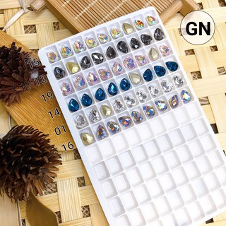 [Đá đính móng ][Đá nail ] đá khối chân vàng giọt nước 10v