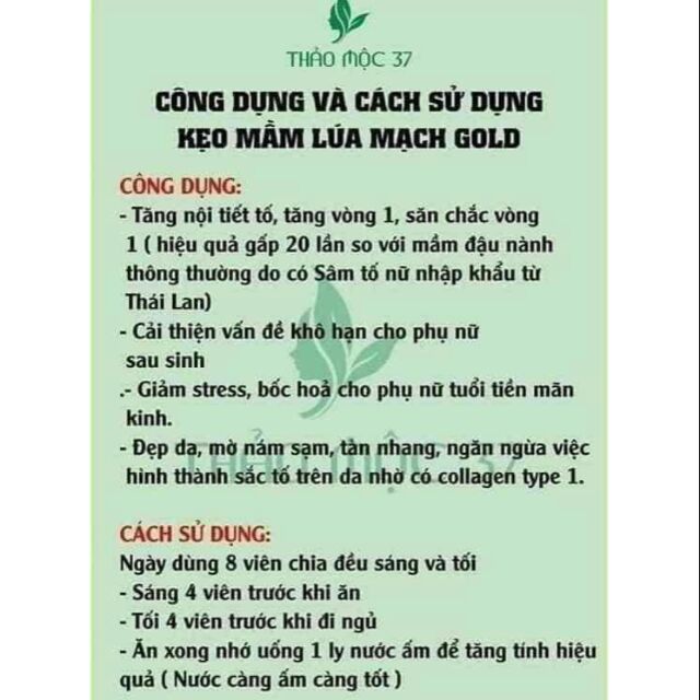 2h kẹo mầm lúa mạch