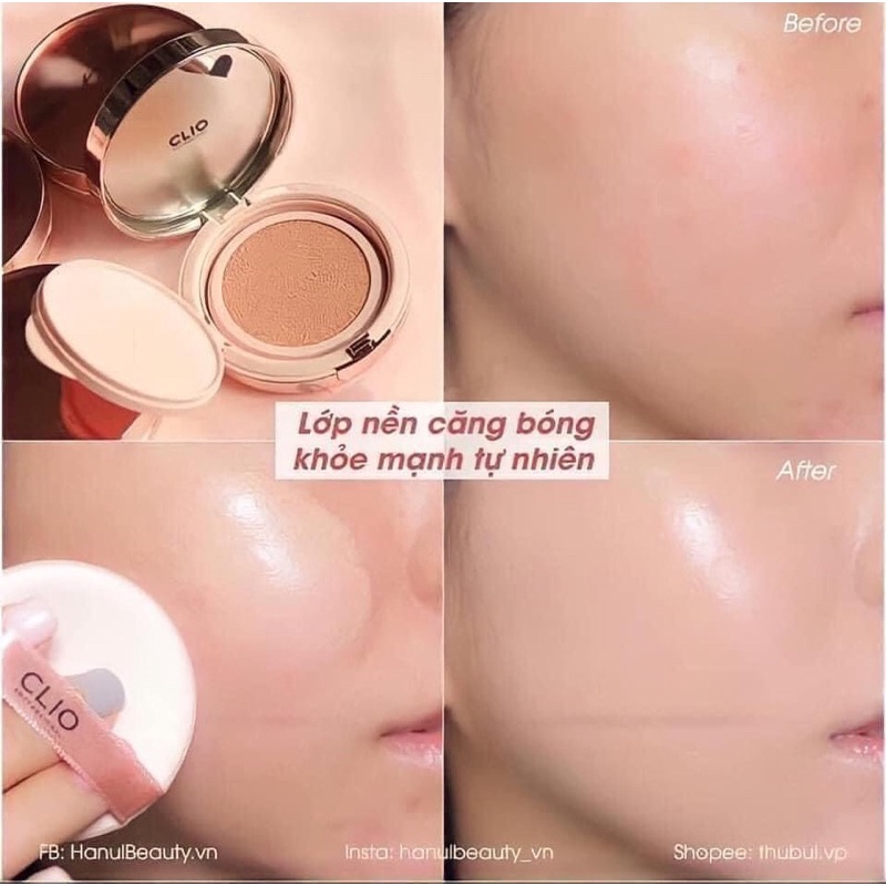 Phấn nước CLIO KILL COVER GLOW CUSHION SPF50+ PA++++